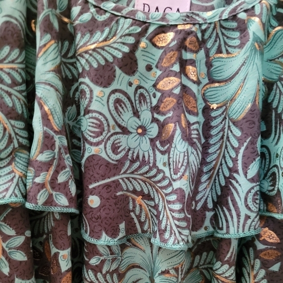 NWT $85 Boho Flowy Ruffle Babydoll Tank Top - Picture 11 of 14